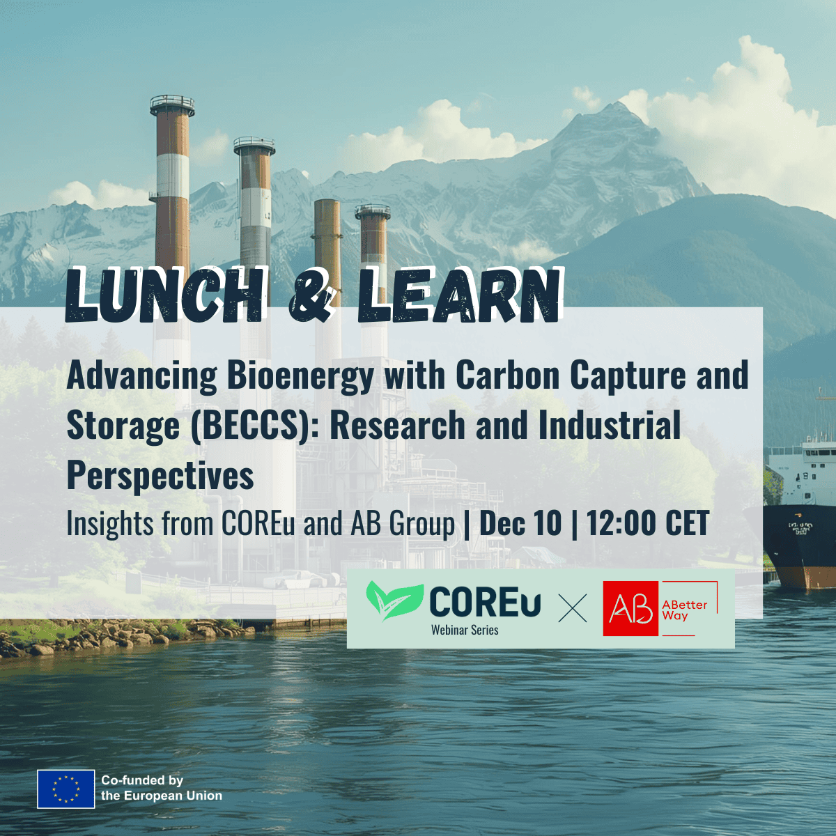 Lunch & Learn: Advancing Bioenergy with Carbon Capture and Storage (BECCS): Research and Industrial Perspectives